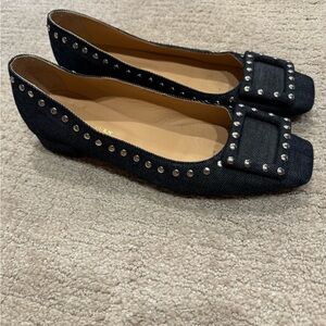Ann Mashburn Denim Flats size 38